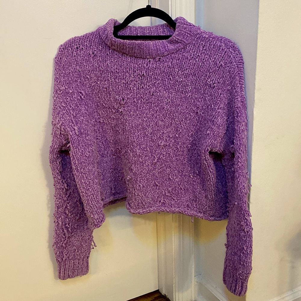 Purple Knit Sweater